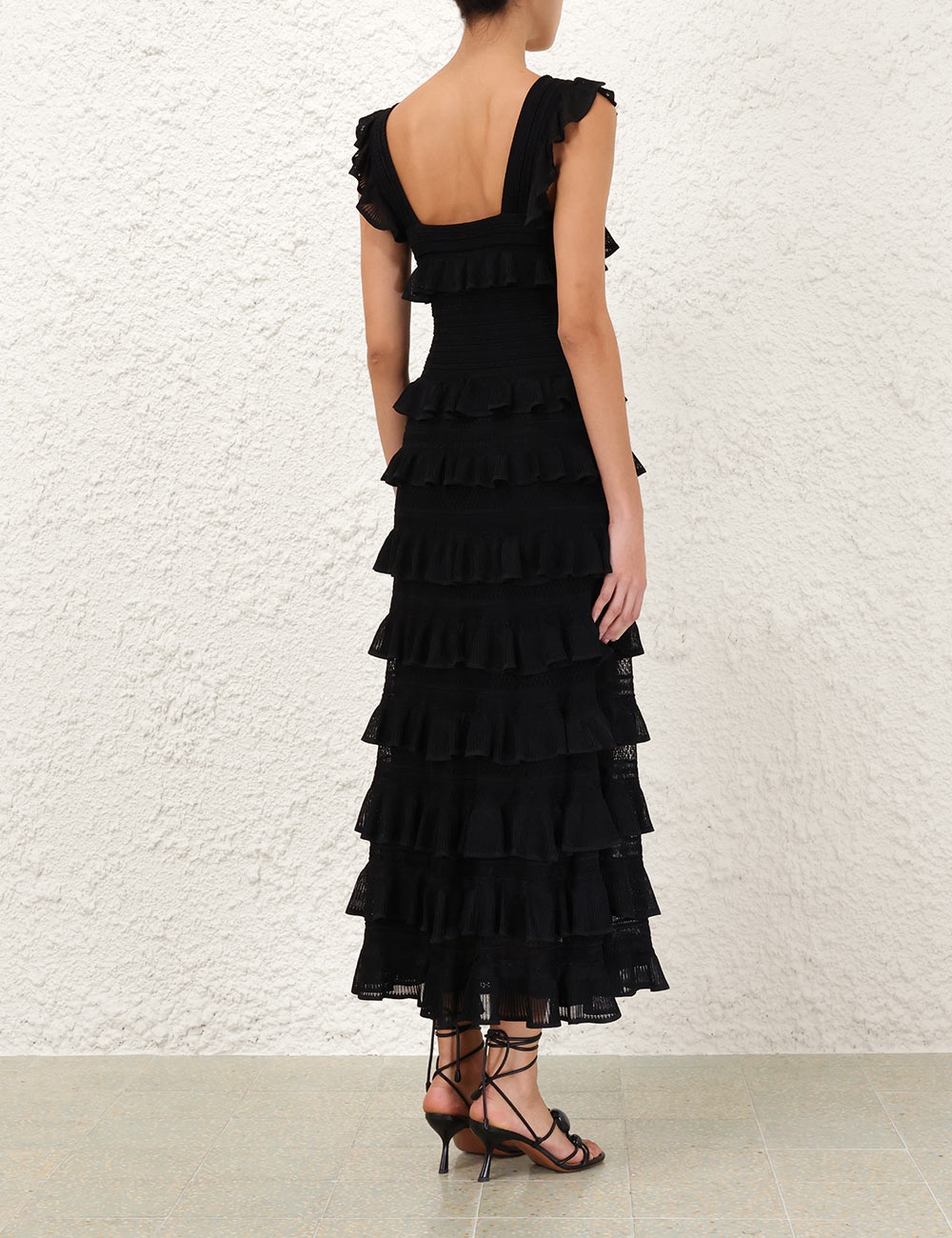 【Zimmermann】LUMINOSITY LACE PANELLED MIDI レース ミディ Zimmermann ILLUMINATE LACE FRILL MIDI | REVERSIBLE