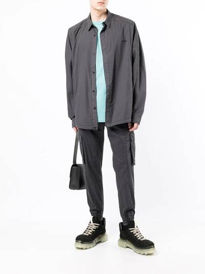 JUUN.J drawstring-waist cotton-blend trousers outlook