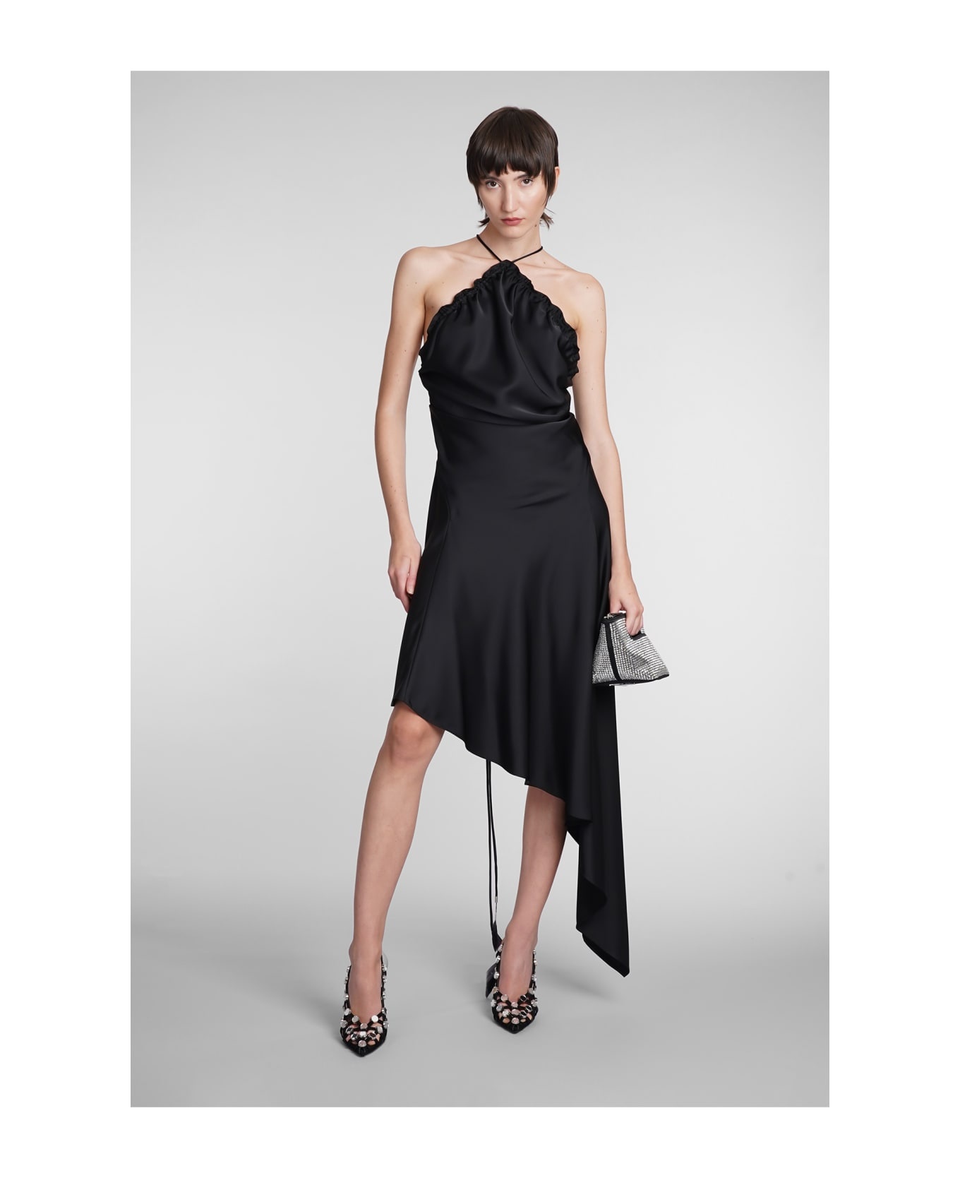 Dress In Black Satin - 2