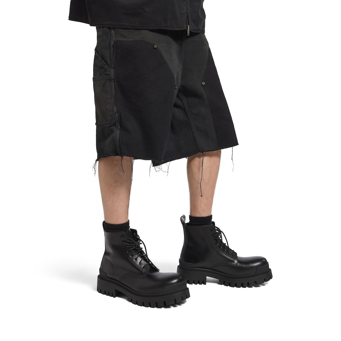 Men's Strike Lace-up Boot in Black - 9