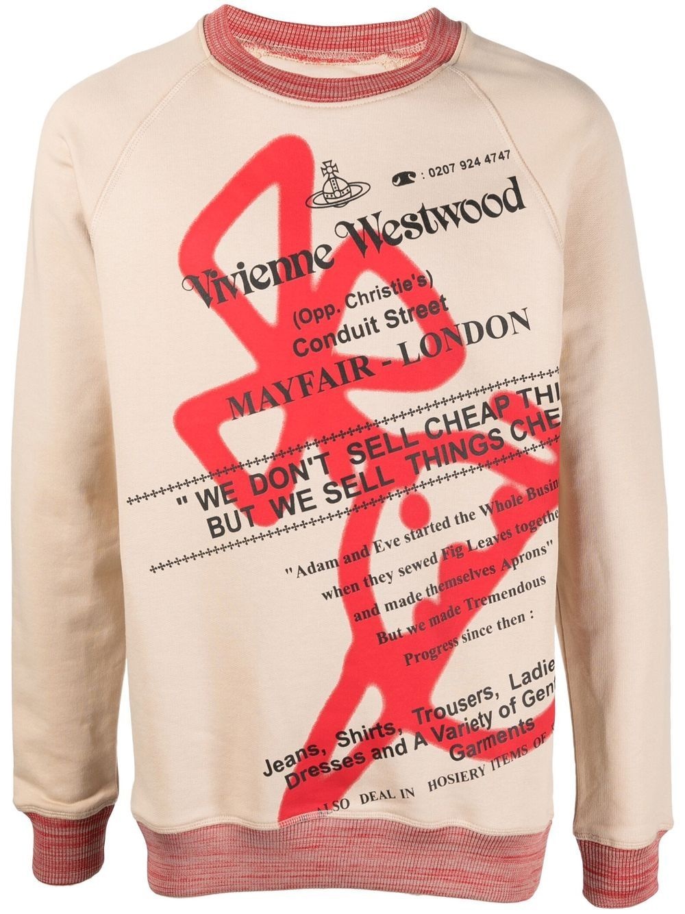 graphic-print long-sleeve sweatshirt - 1