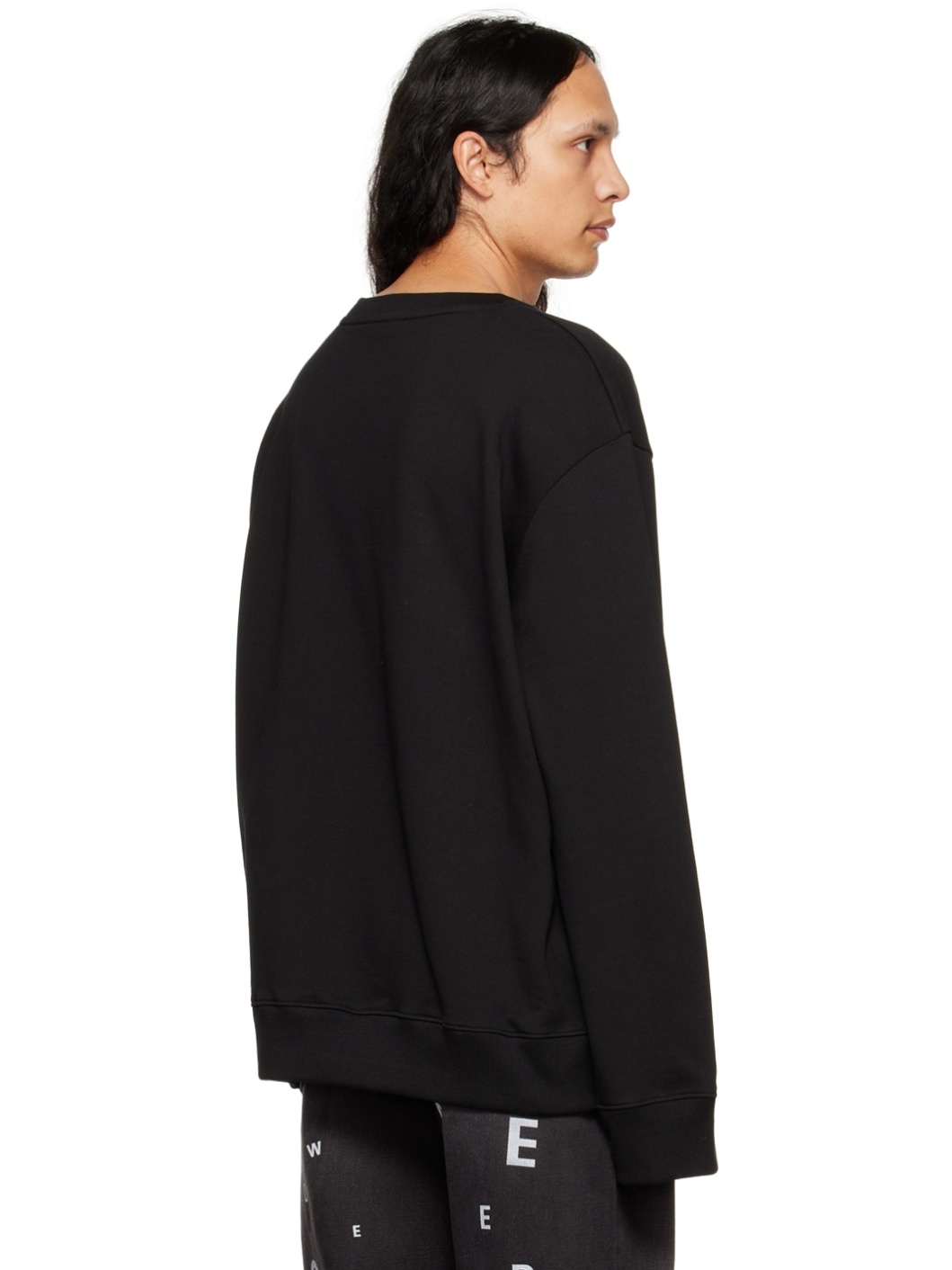 Black Print Sweatshirt - 3