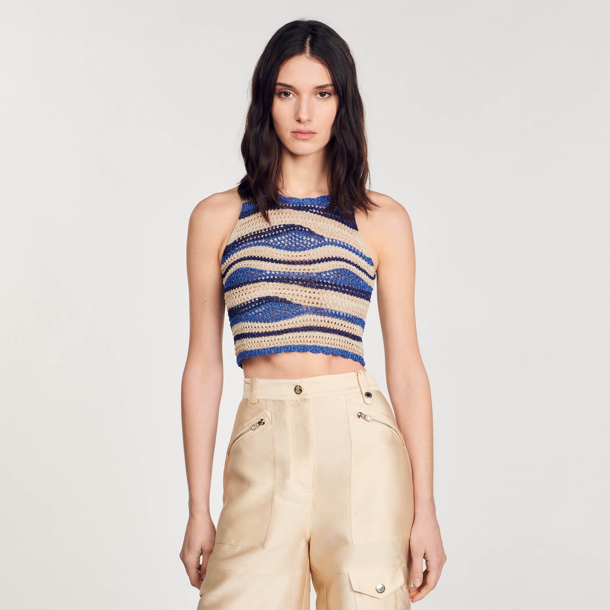 CROPPED KNIT TOP - 5