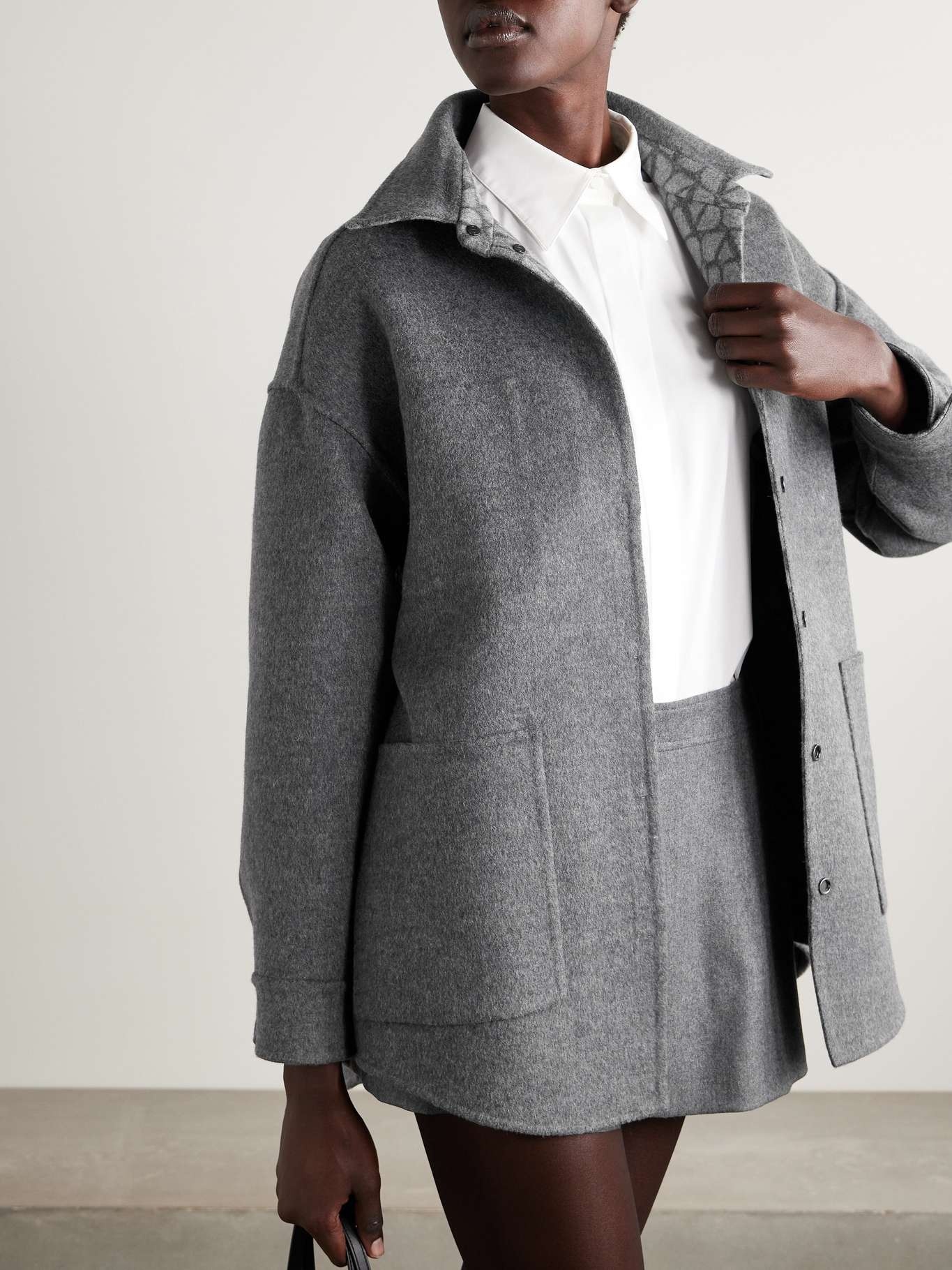 Reversible wool-blend jacquard jacket - 6