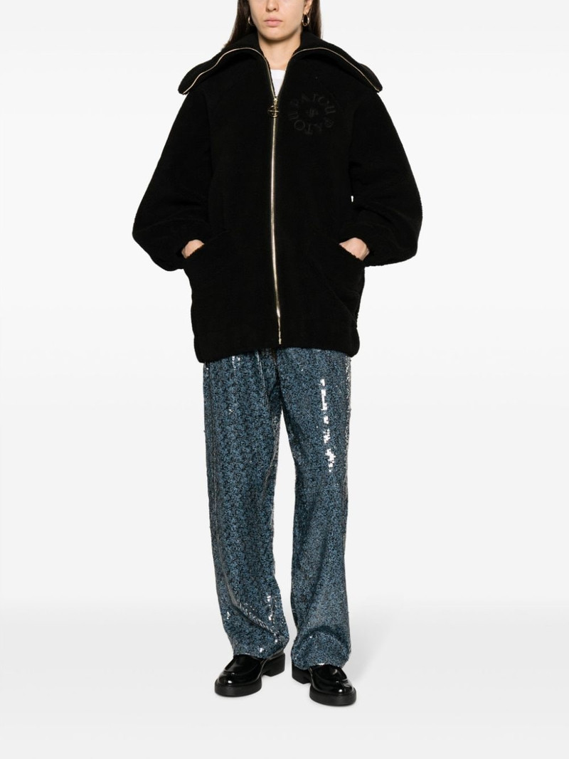 PATOU logo-embroidered fleece jacket outlook