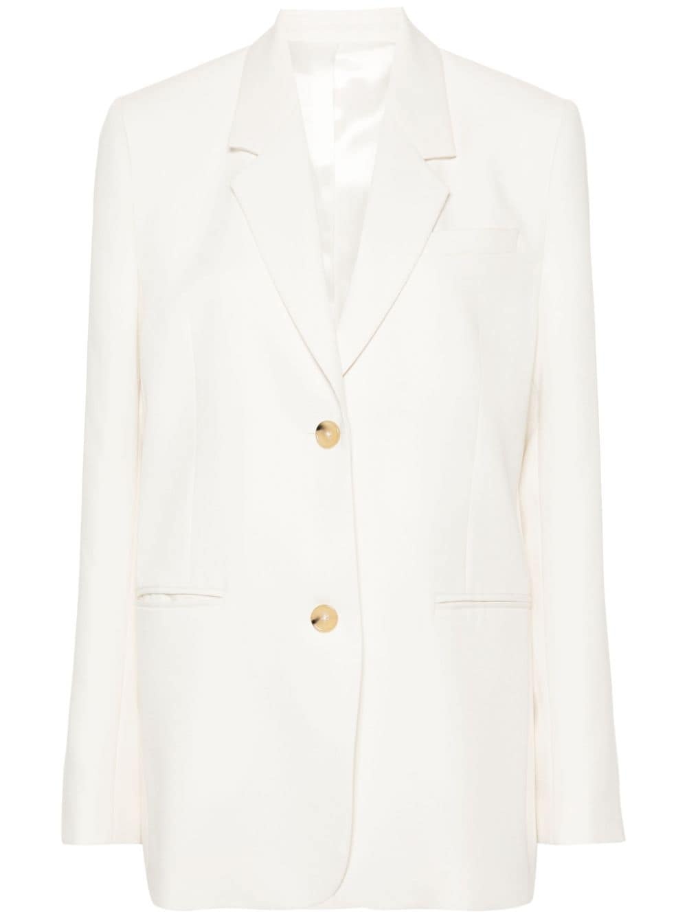 notched-lapels single-breasted blazer - 1