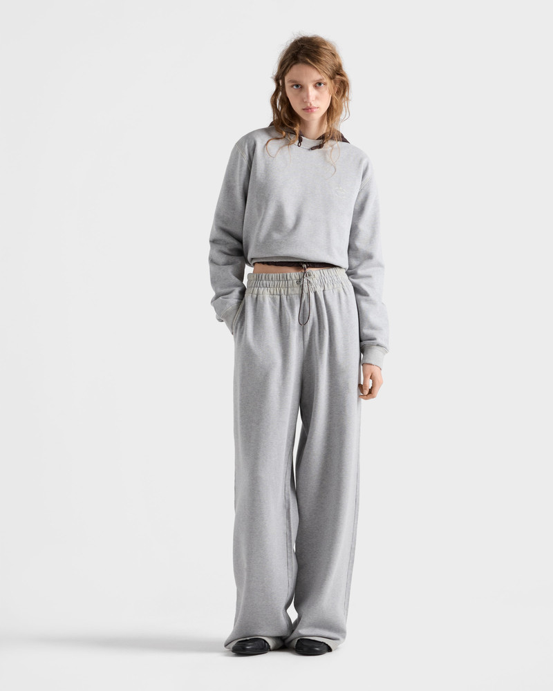 Prada Cotton fleece joggers outlook
