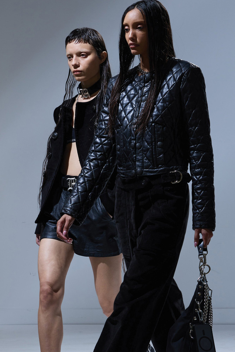 HOOK FRONT LEATHER JACKET 1