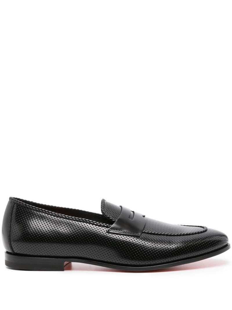 관통되는 가죽 penny loafers 1