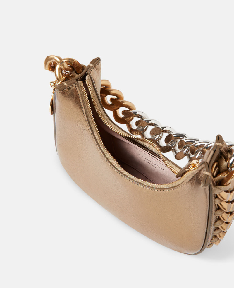 Frayme Metallic Zipped Mini Hobo Bag 4