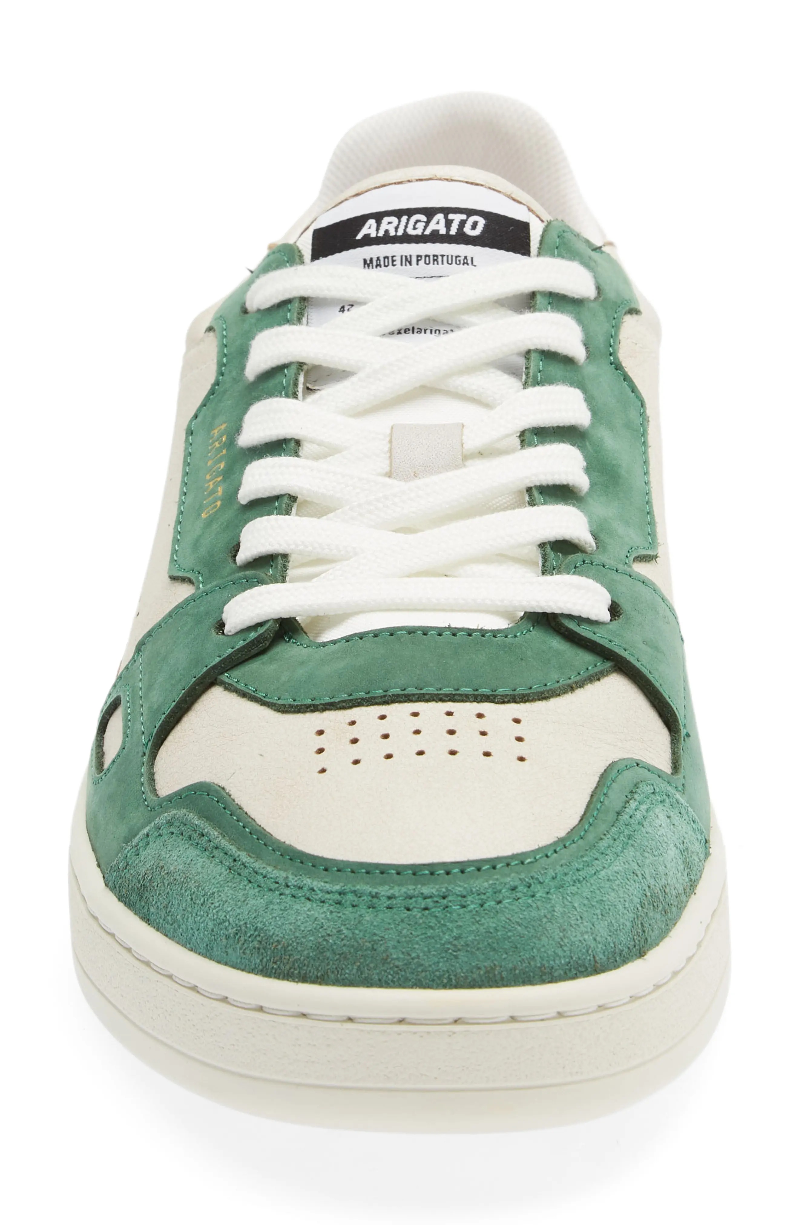 Dice Lo Sneaker in White/Kale Green - 4