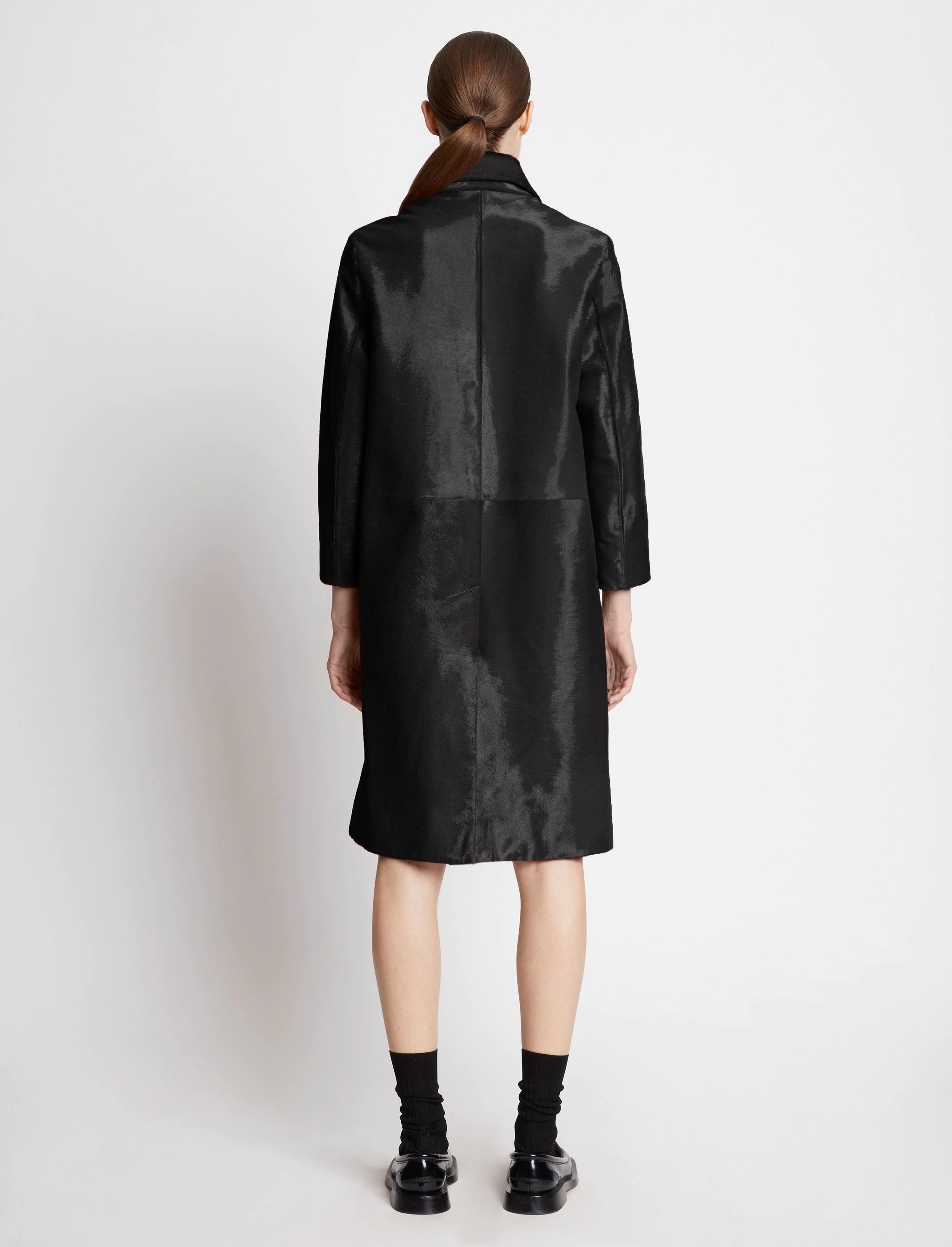 Solid Haircalf Coat - 4