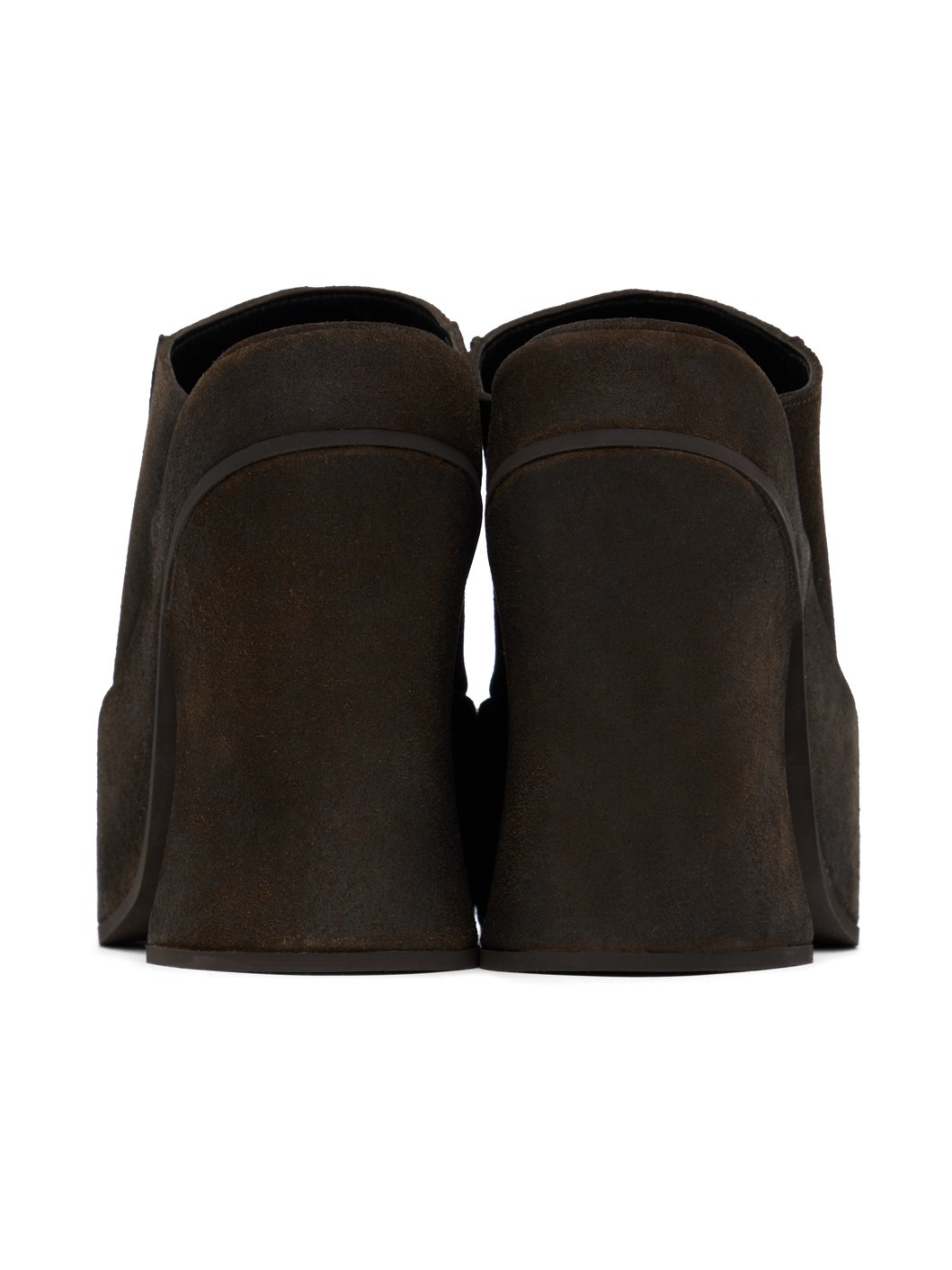 Brown Frame Mules - 2