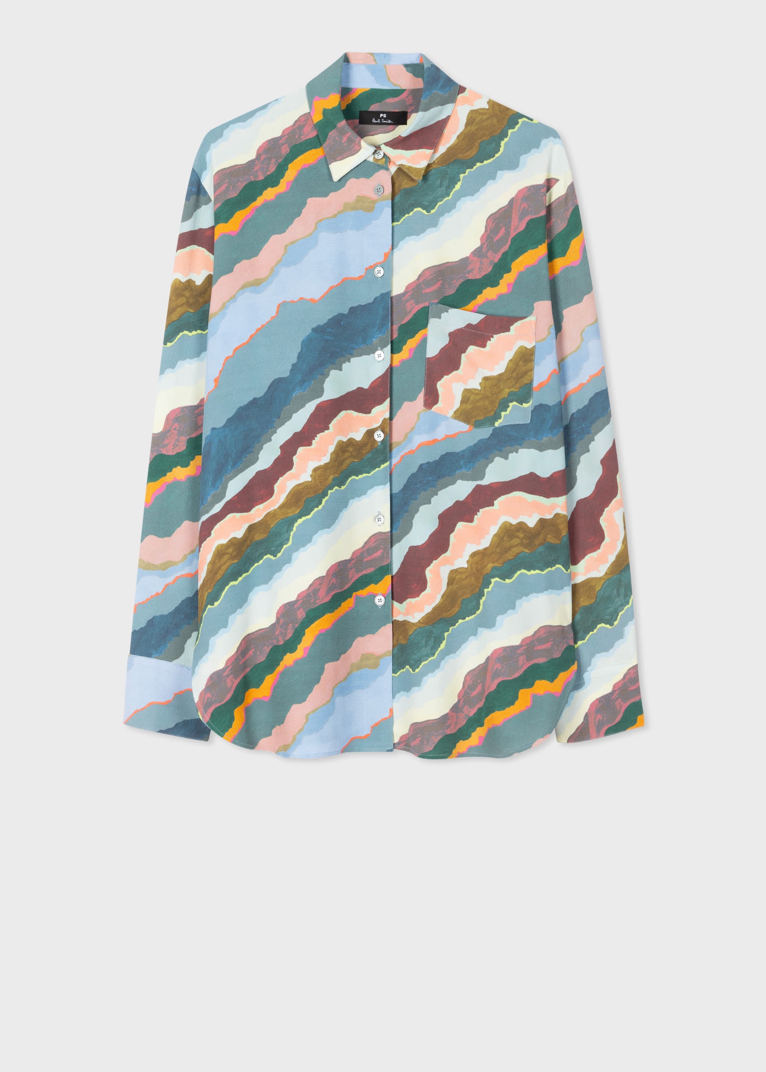 Multi Colour 'Torn Stripe' Shirt - 1