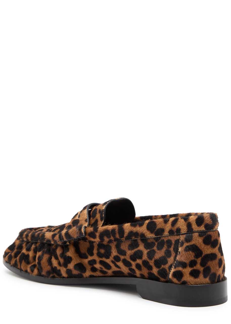Saint Laurent Le Loafer 15 Leopard-print Calf Hair Loafers - 2