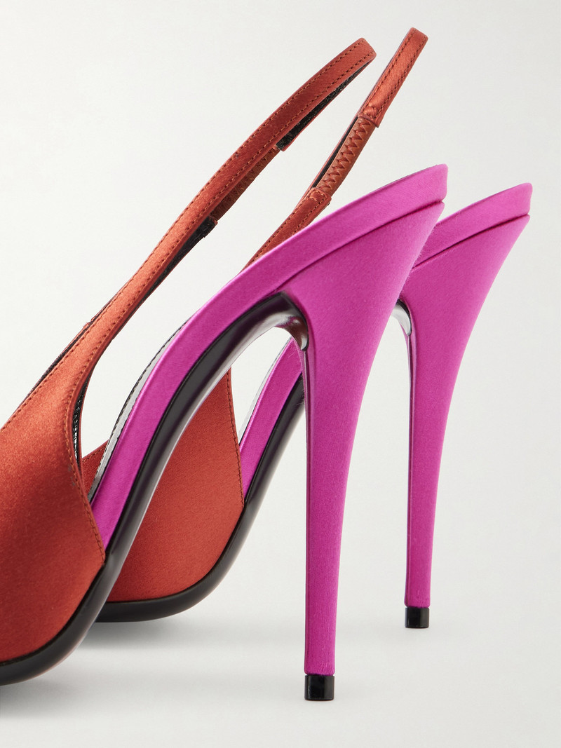 Deroche Satin Slingback Pumps 5