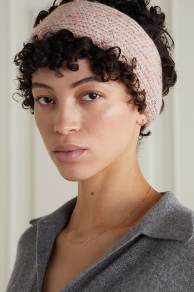 Loro Piana Ribbed mélange cashmere headband outlook