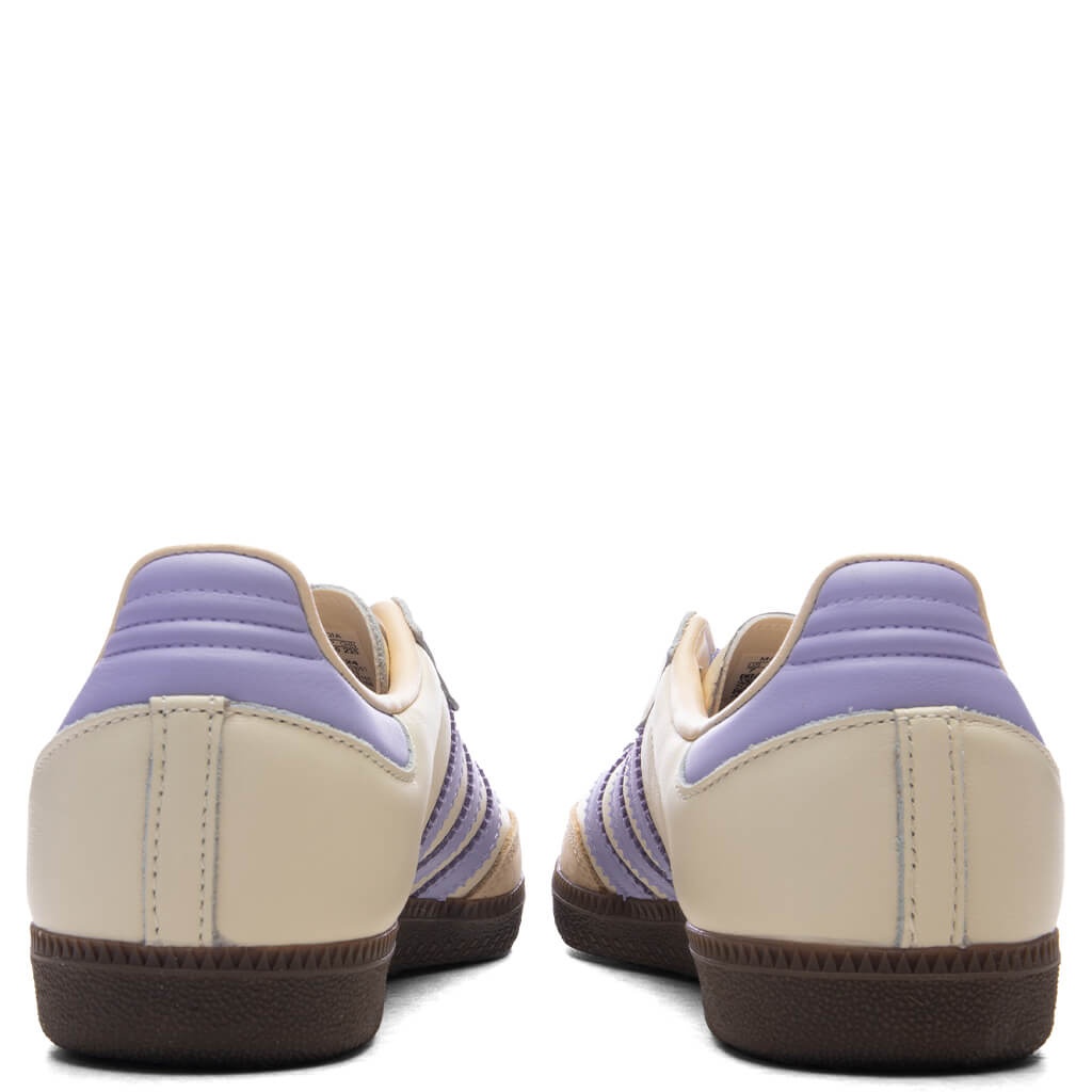 WOMEN'S SAMBA OG - CREAM WHITE/VIOLET TONE/SAND STRATA - 4