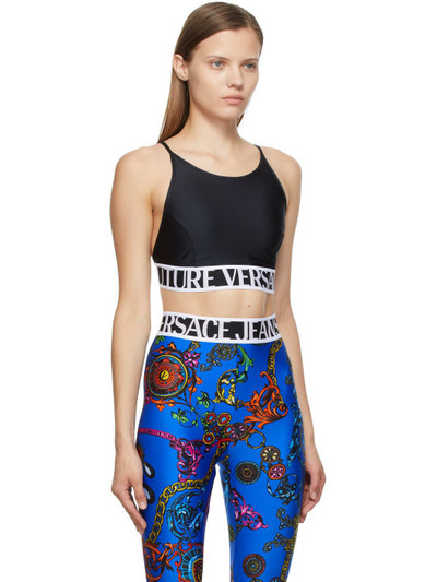 VERSACE JEANS COUTURE Black Logo Camisole outlook