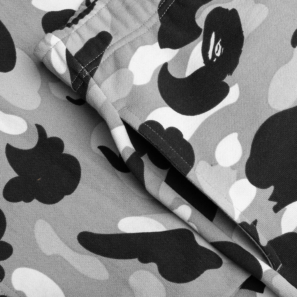 1ST CAMO SHARK REGULAR FIT SWEAT SHORTS - GRAY - 3