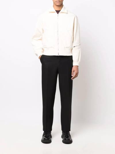 Jil Sander zip-front short bomber jacket outlook