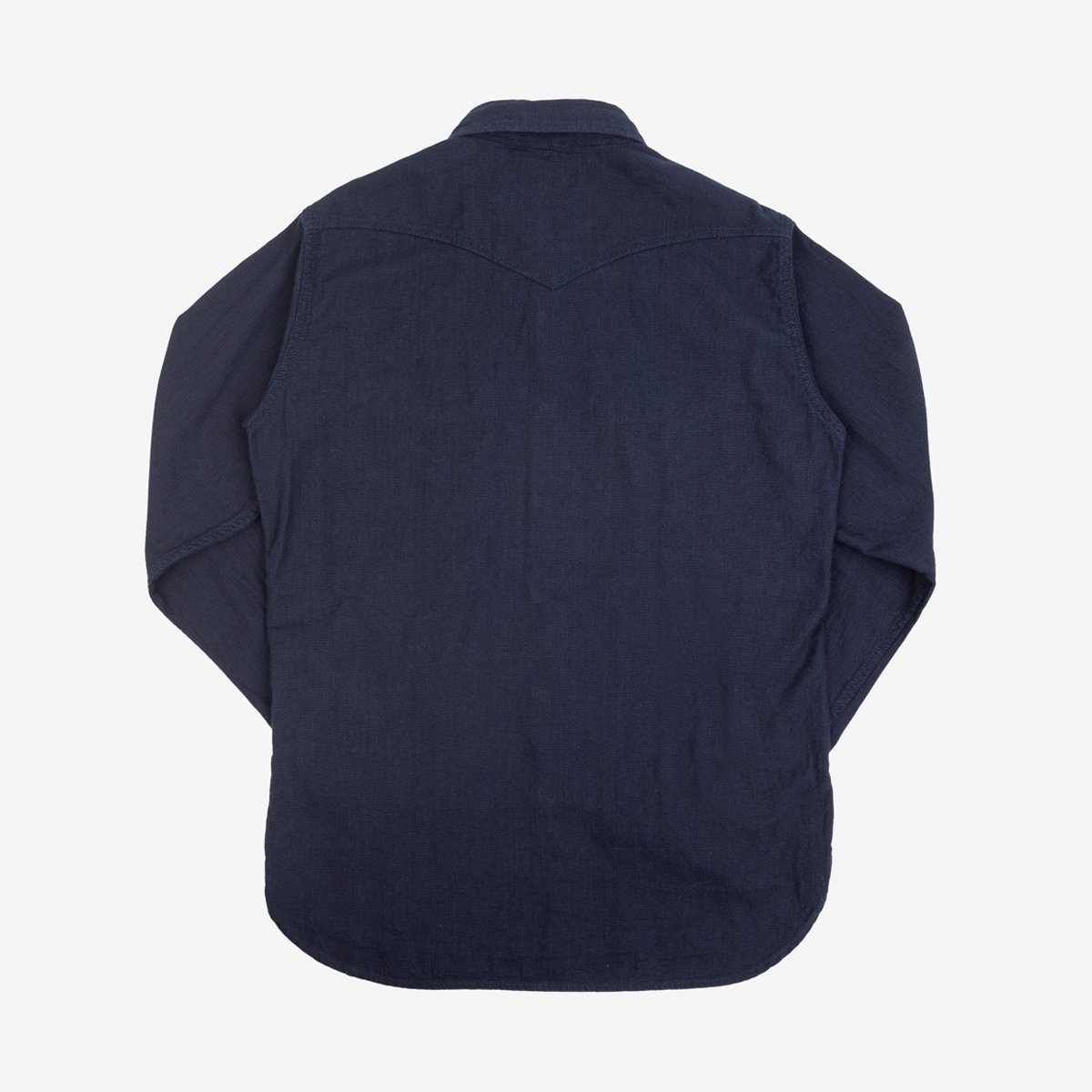 IHSH-357-IND 5oz Dobby Cloth Western Shirt - Indigo - 5