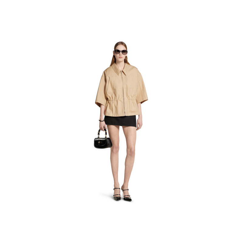 GUCCI Cotton gabardine short sleeve jacket outlook