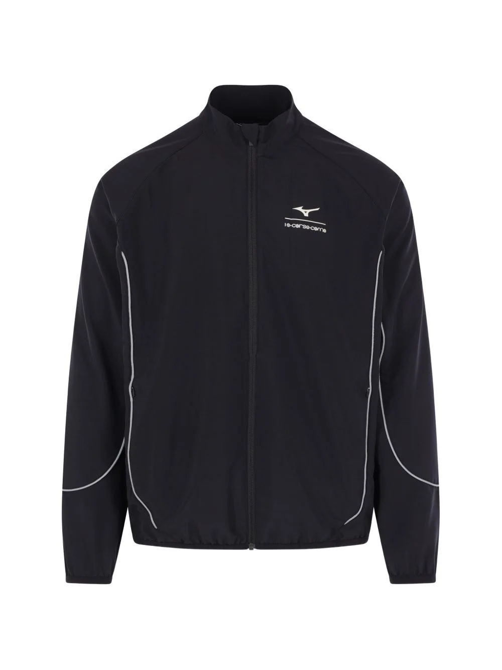 reflective piping zip track jacket - 1