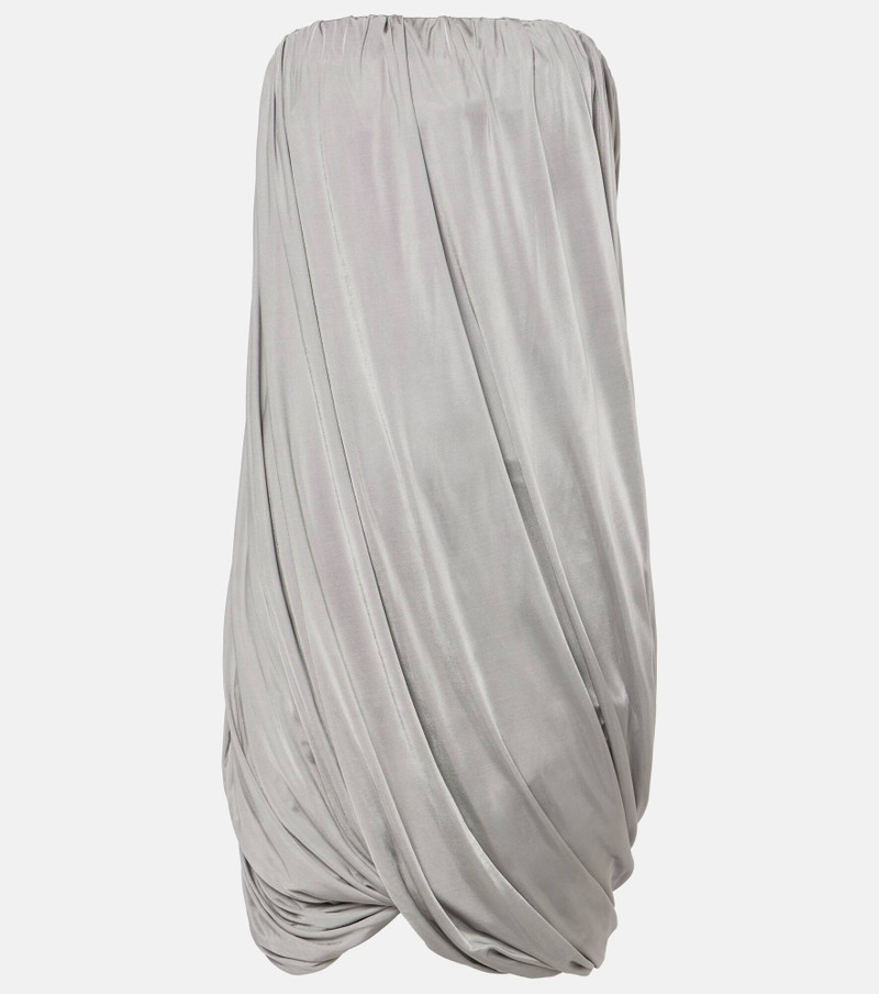 Draped jersey minidress - 1
