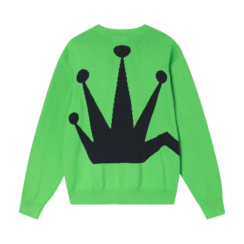 Stüssy Stussy Bent Crown Sweater 'Lime' outlook