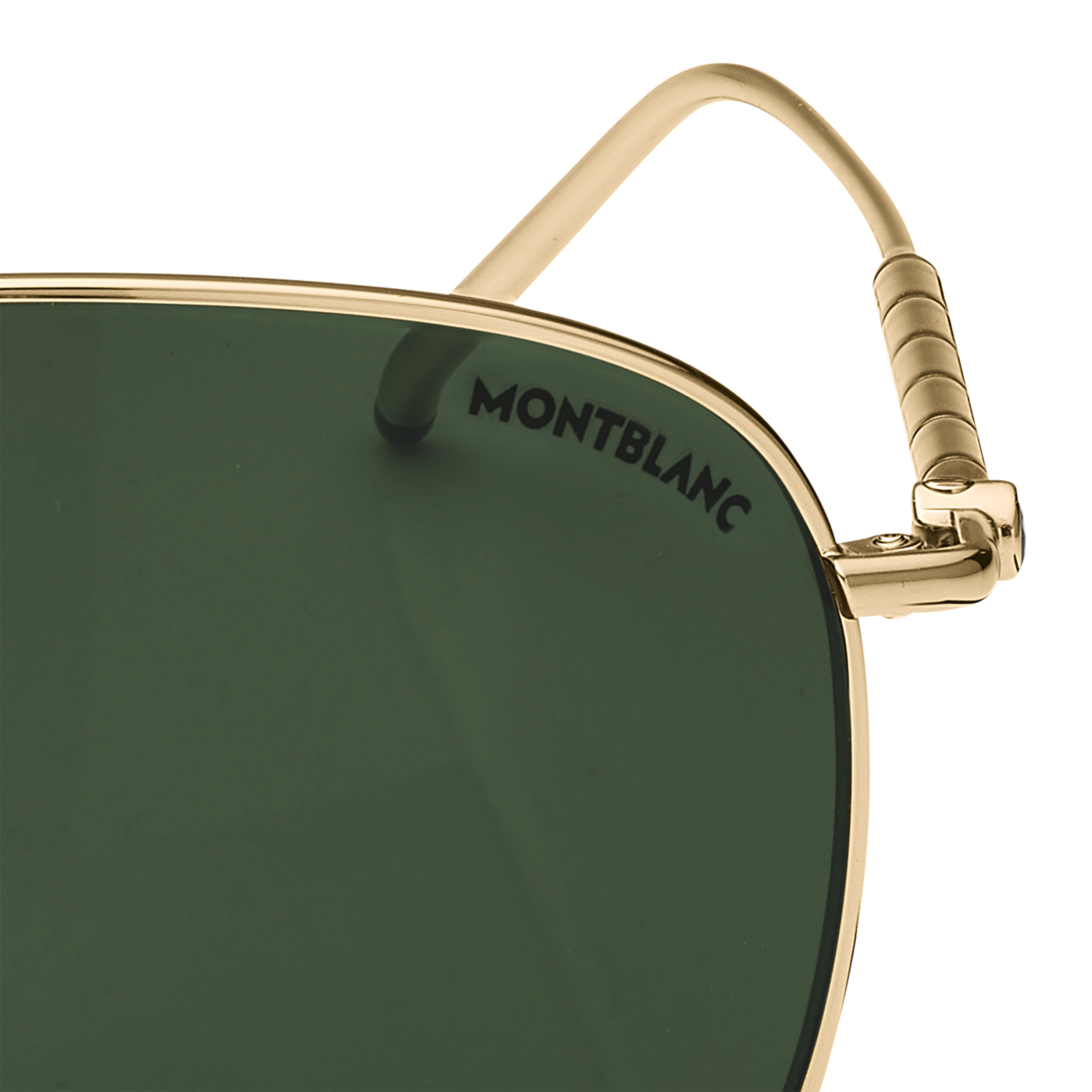 Squared Sunglasses with Gold Colored Metal Frame - 3