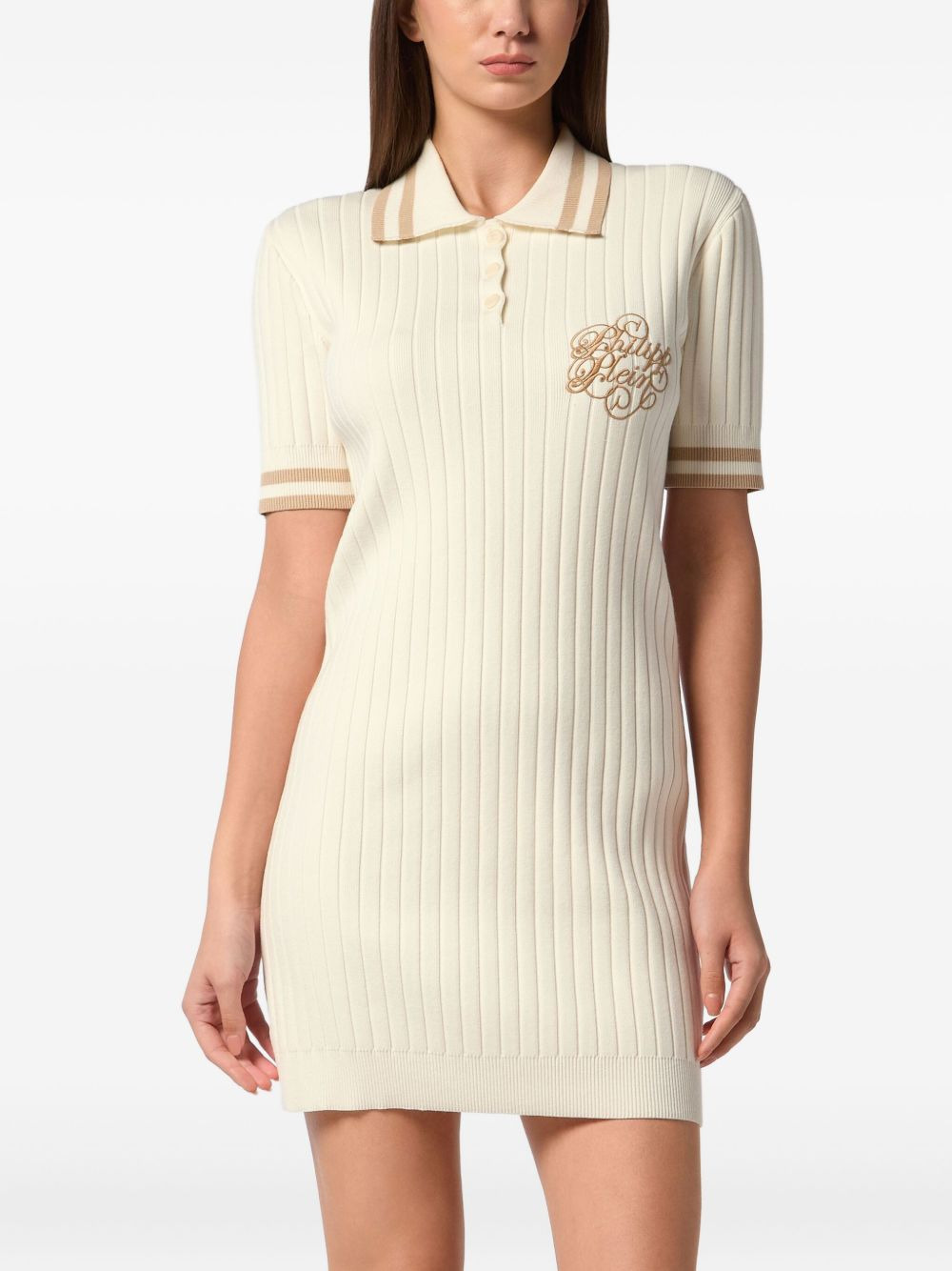 knitted polo dress - 3