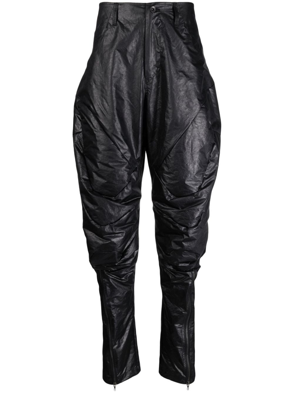 padded tapered trousers - 1