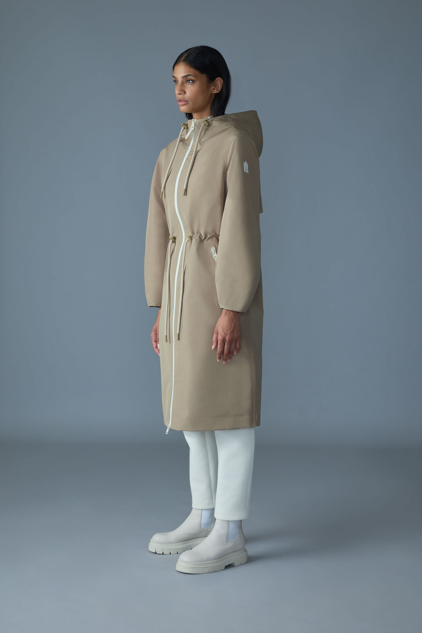 MEKELLE-Z Long Recycled Technical Rain Coat - 3