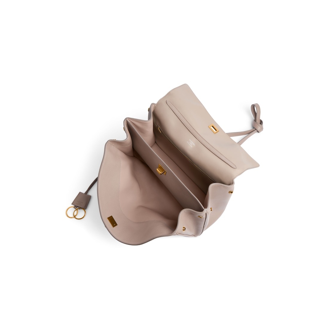 Women's Rodeo Handbag Medium Grained Calfskin in Sesame - 5
