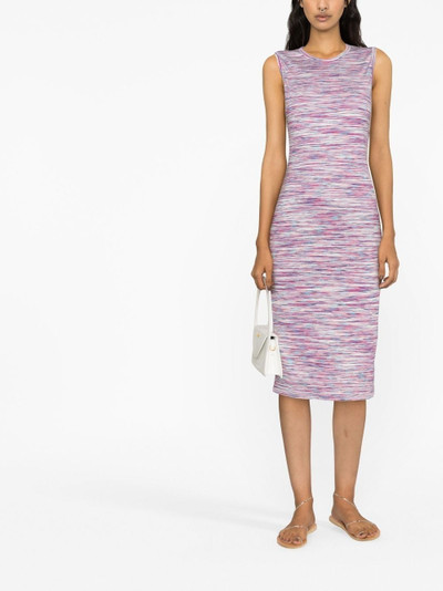 Missoni striped knit sleeveless dress outlook