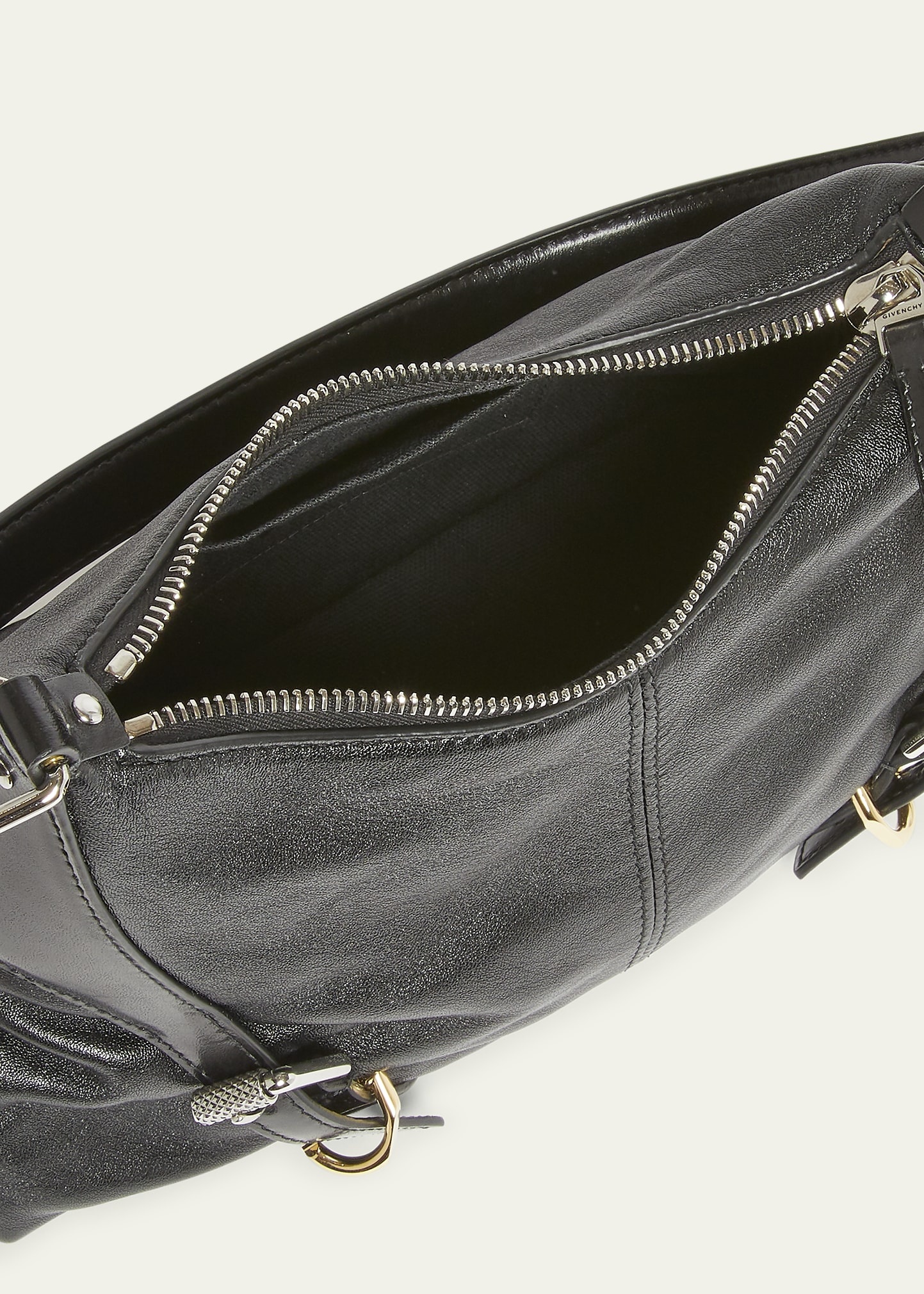 Voyou Harness Shoulder Bag in Shiny Leather - 4