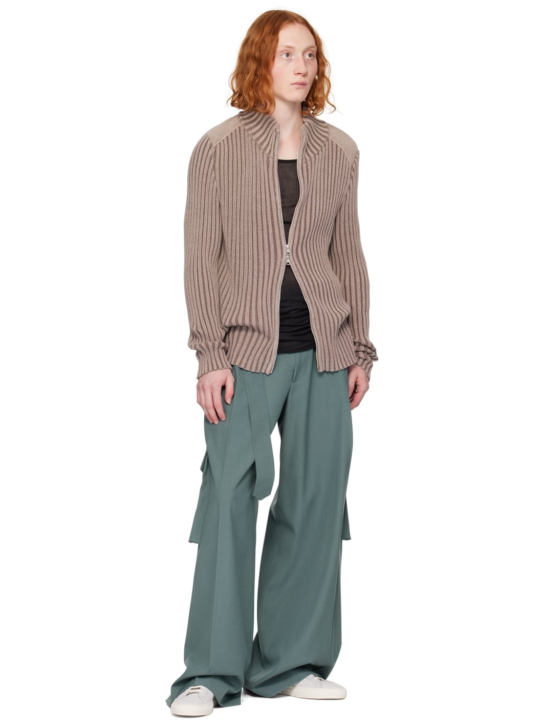 Our Legacy Classic Zip Cardigan Pink Cast Cotton Cash | REVERSIBLE