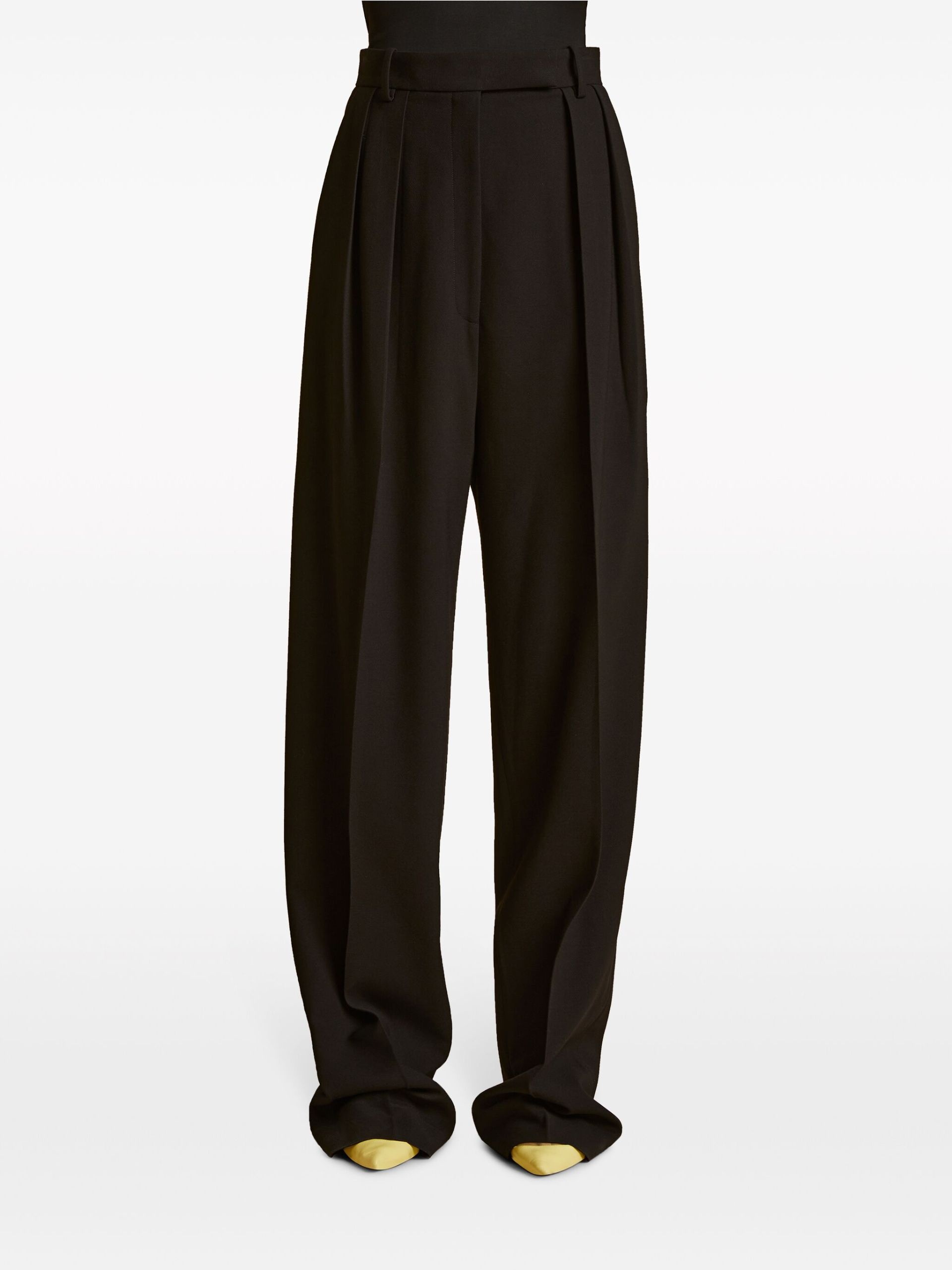 black The Cessie straight-leg trousers - 3