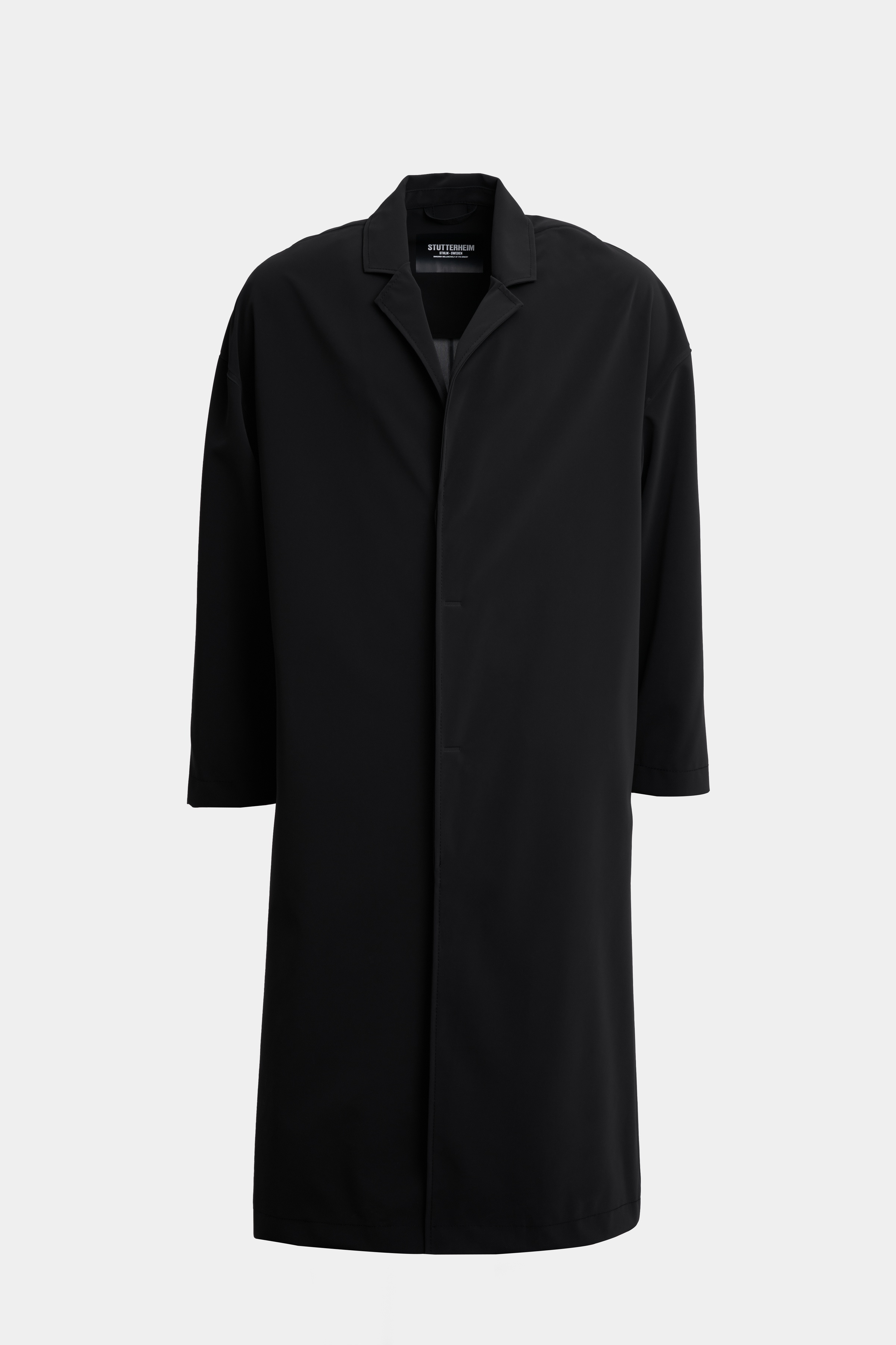 Rydberg Long Matte Raincoat Black - 5