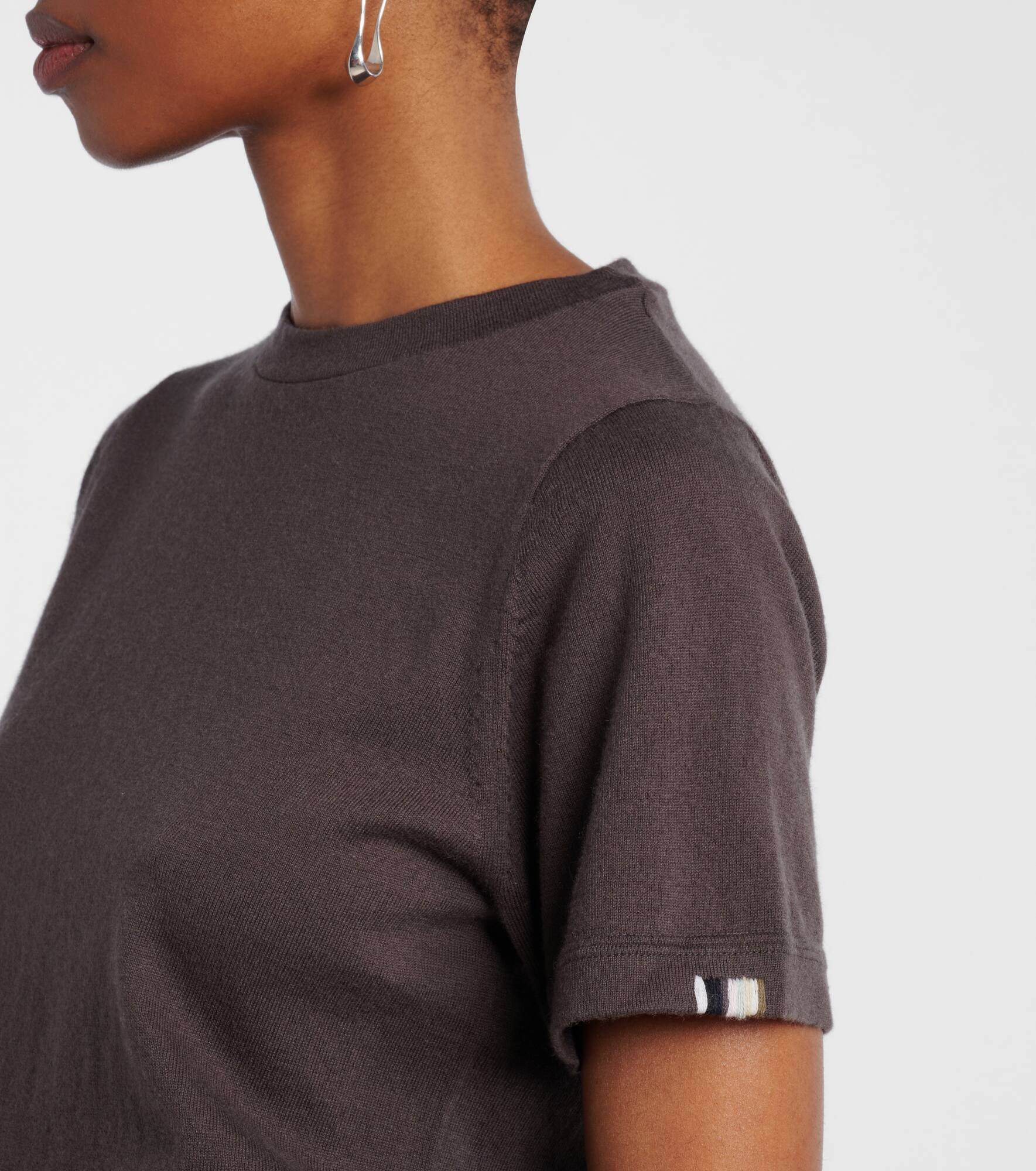 N°267 Tina cotton and cashmere T-shirt - 4