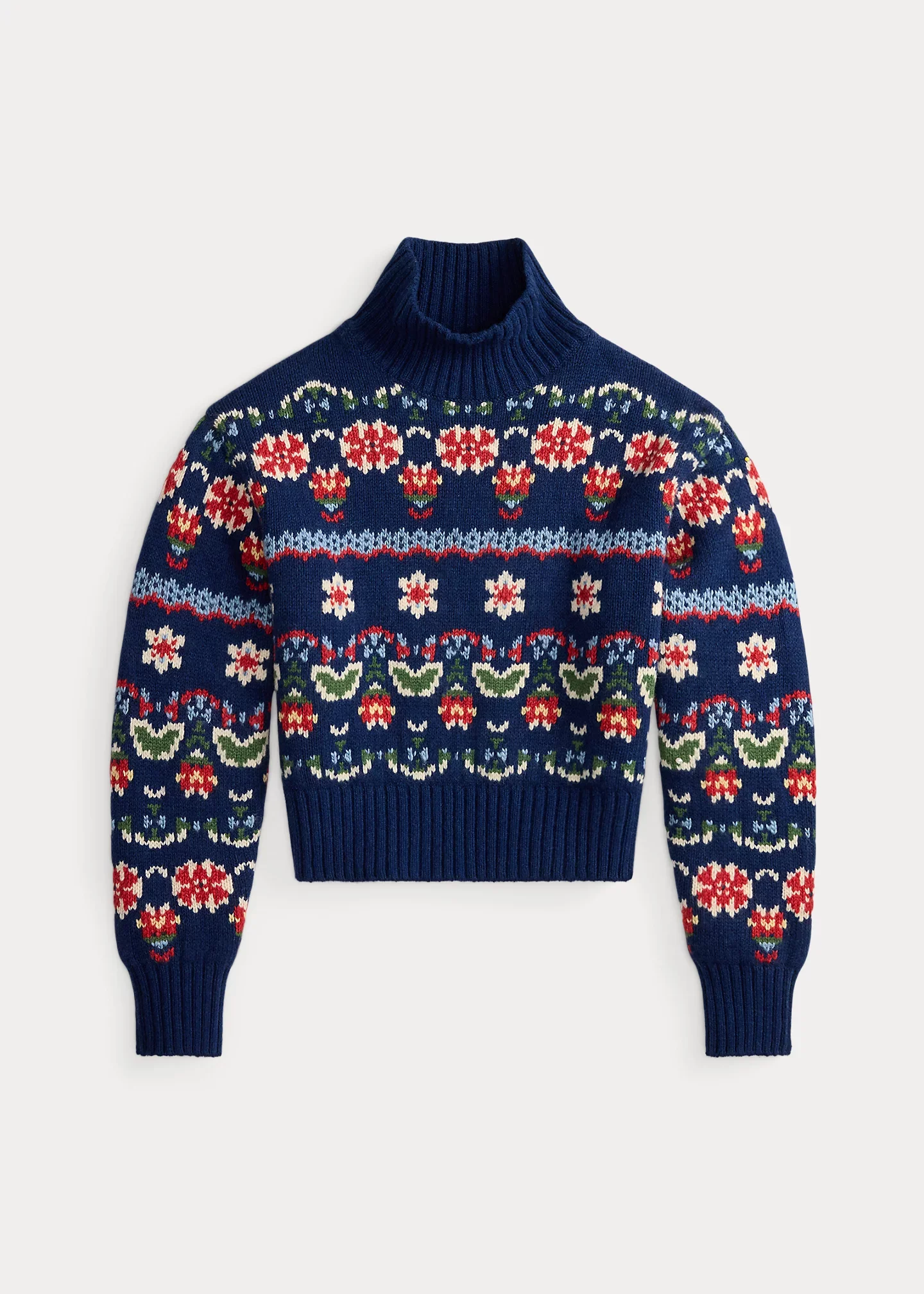 Floral Wool-Blend Sweater - 1