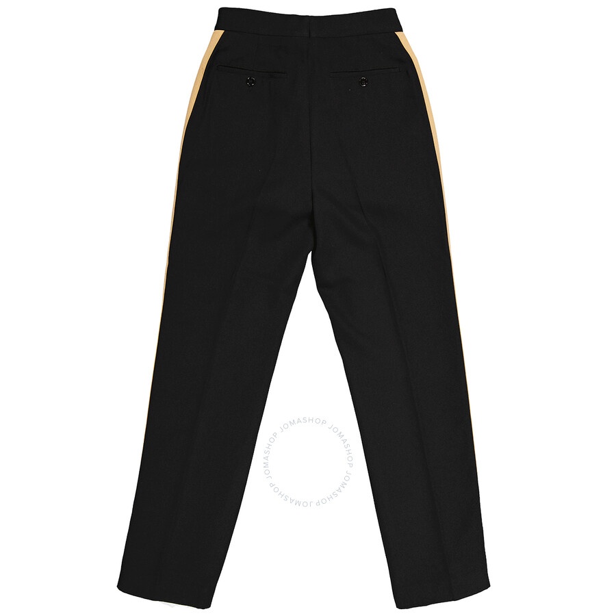 Burberry Ladies Stripe Detail Wool Tailored Trousers - 5