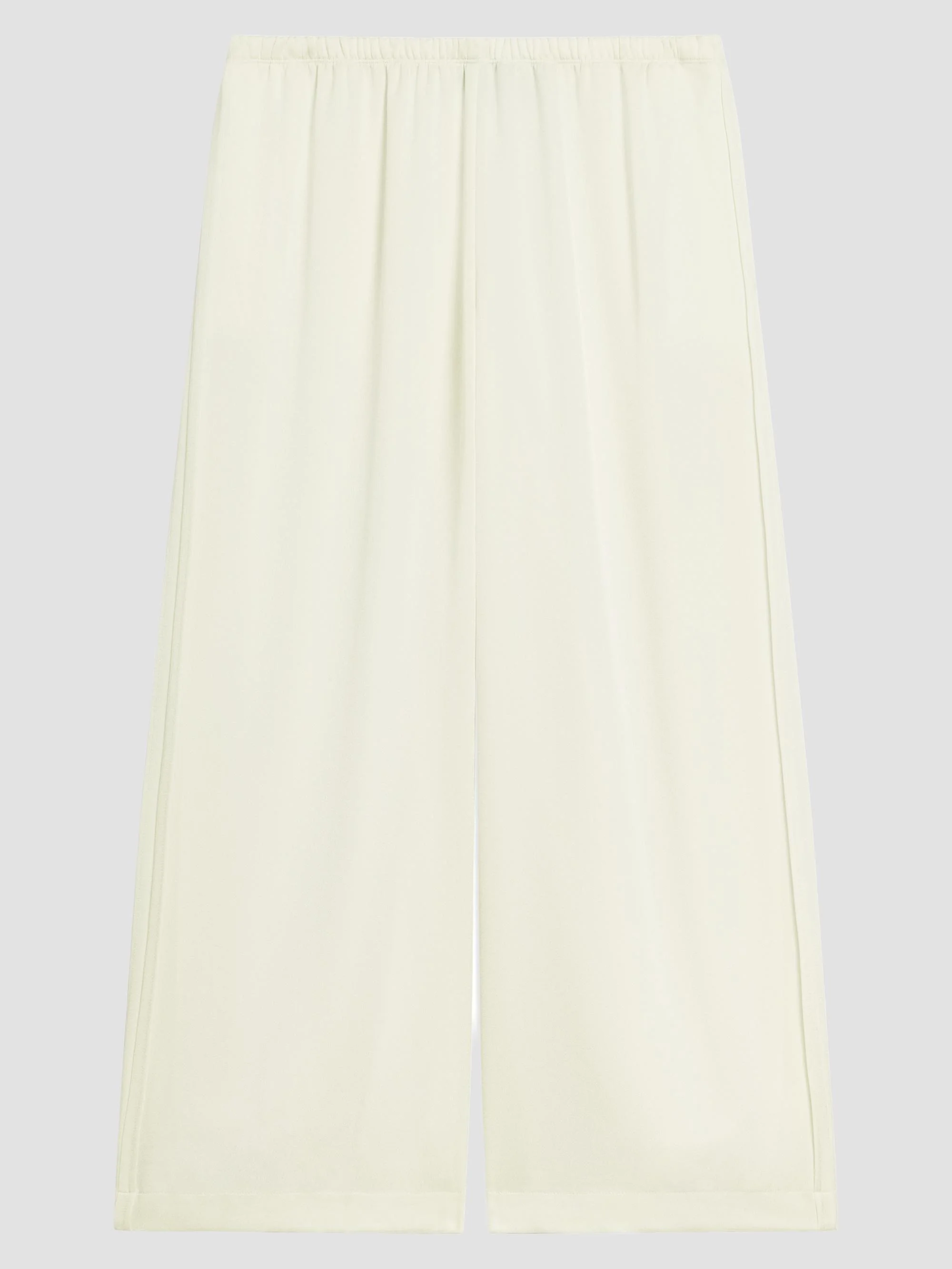 Women's Satin Crop Pants - Lemongrass - 1