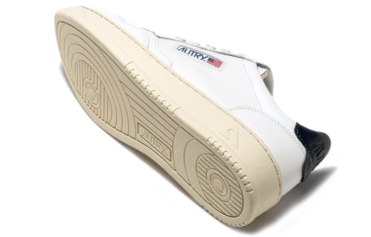Autry Medalist Leather Low 'White Dark Blue' AULM-LL12 - 3
