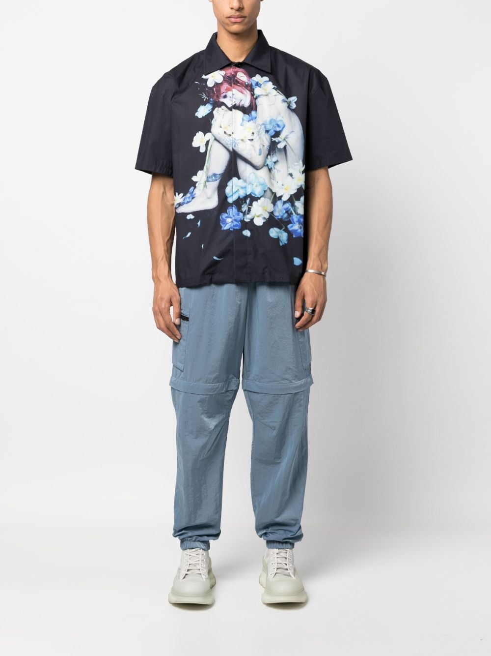 photograph-print short-sleeve shirt - 2