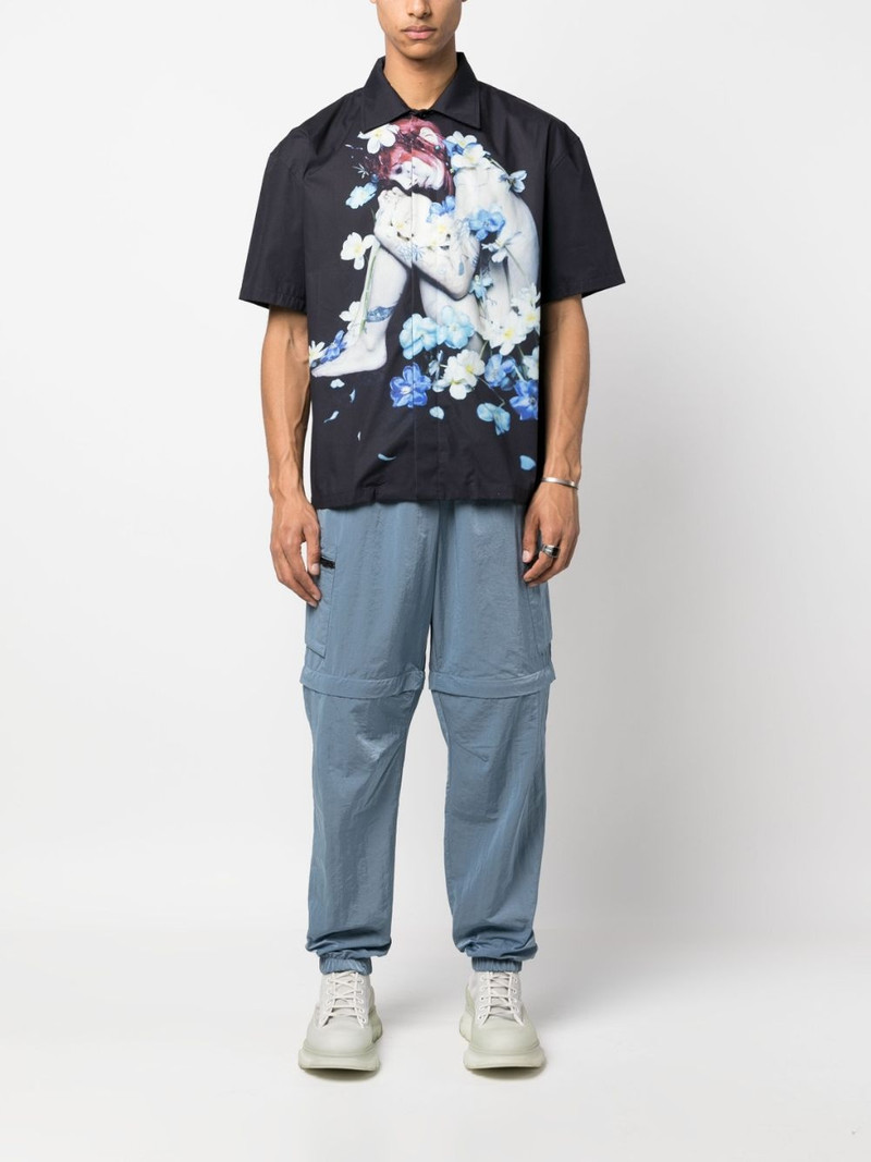 KUSIKOHC photograph-print short-sleeve shirt outlook