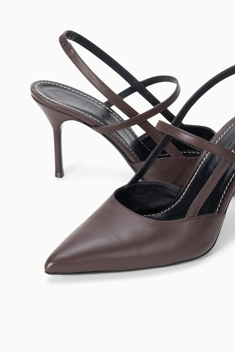 STAUD SEBASTIAN HIGH HEEL SLINGBACK ESPRESSO 7