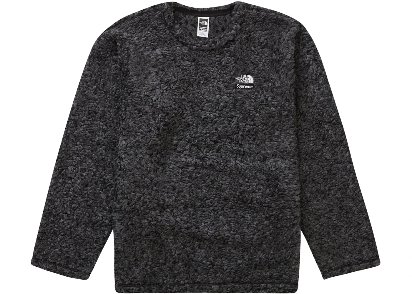 Supreme The North Face High Pile Fleece L/S Top Black - 1