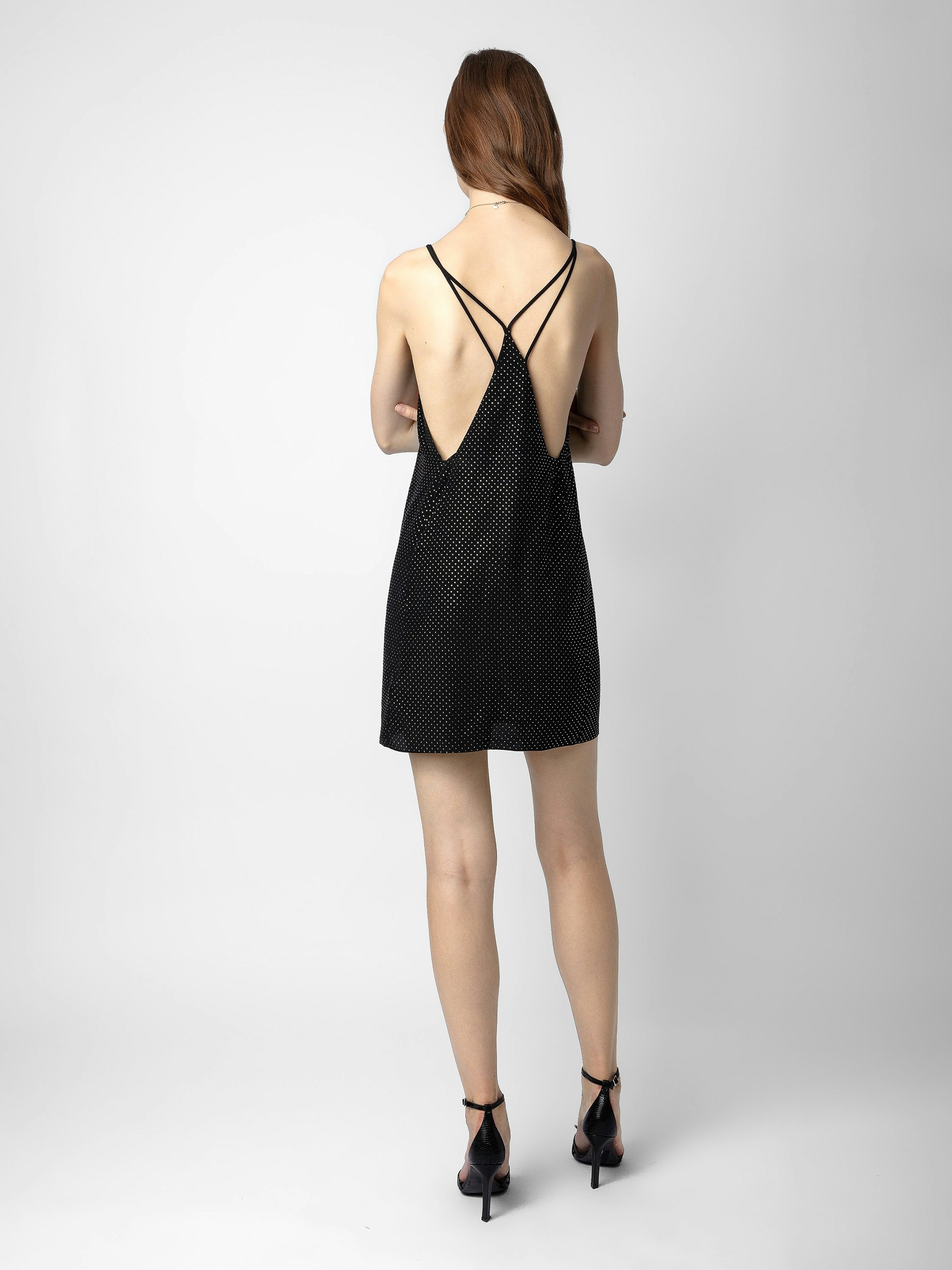 Rohana Diamanté Silk Dress - 3